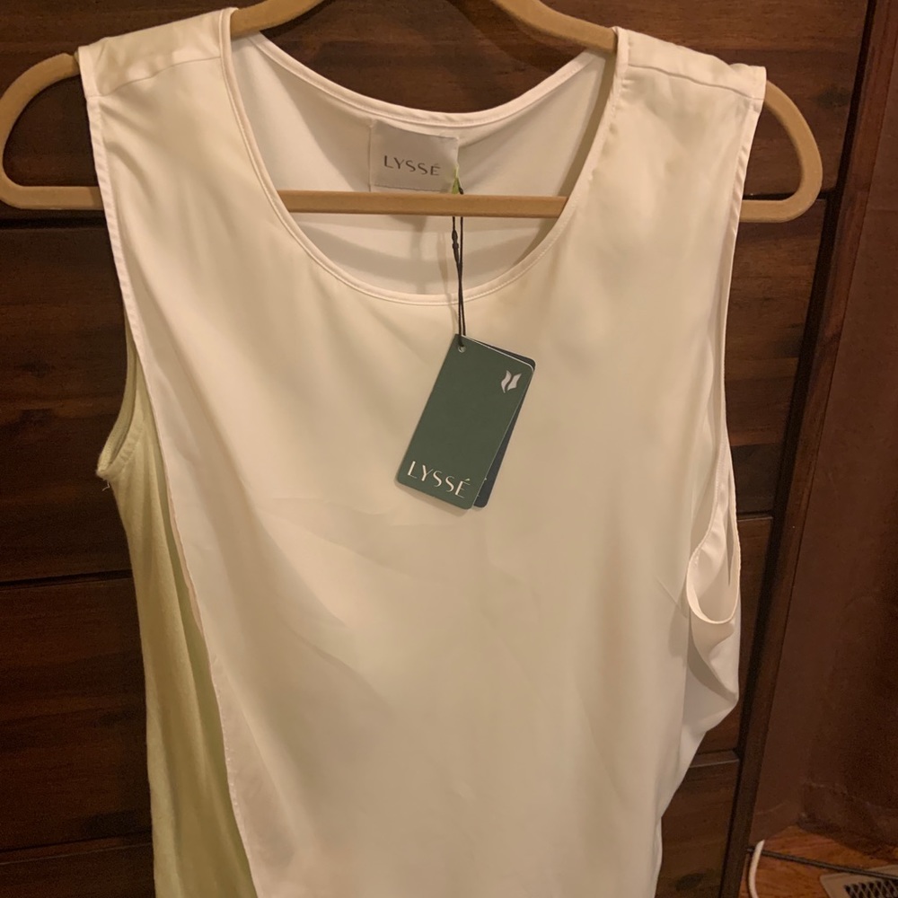 New LYSSE Cotton Stretch Tank Top